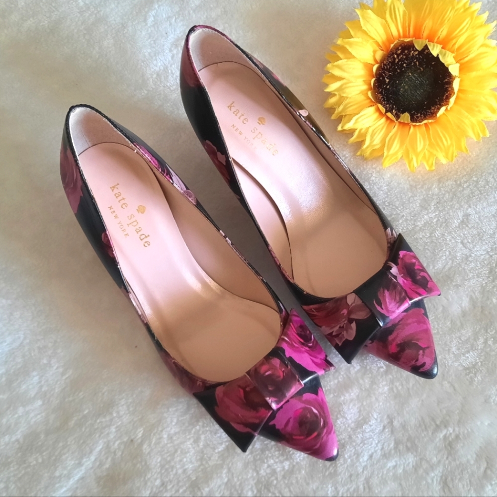 Kate spade Juliette rose bow heels
